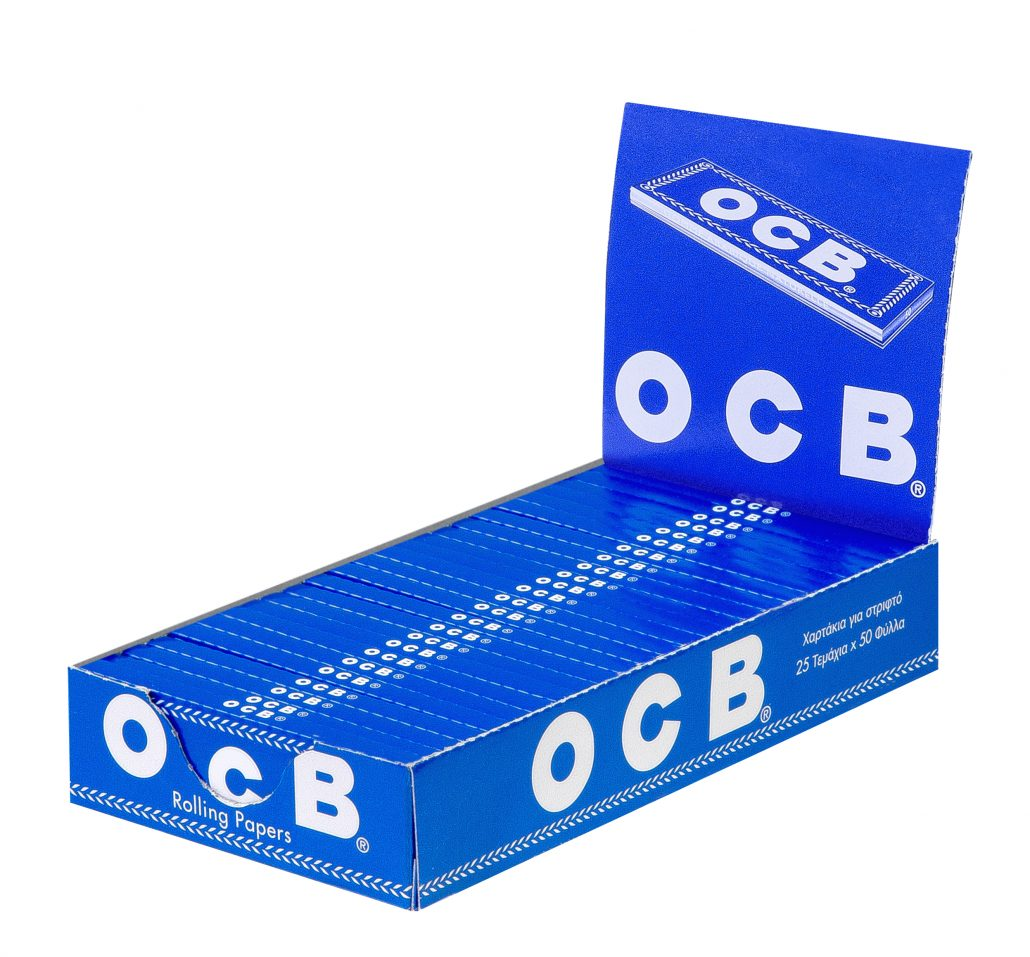 OCB Blau Kurz - Regular - Single 50 Blatt | 25 Hefte