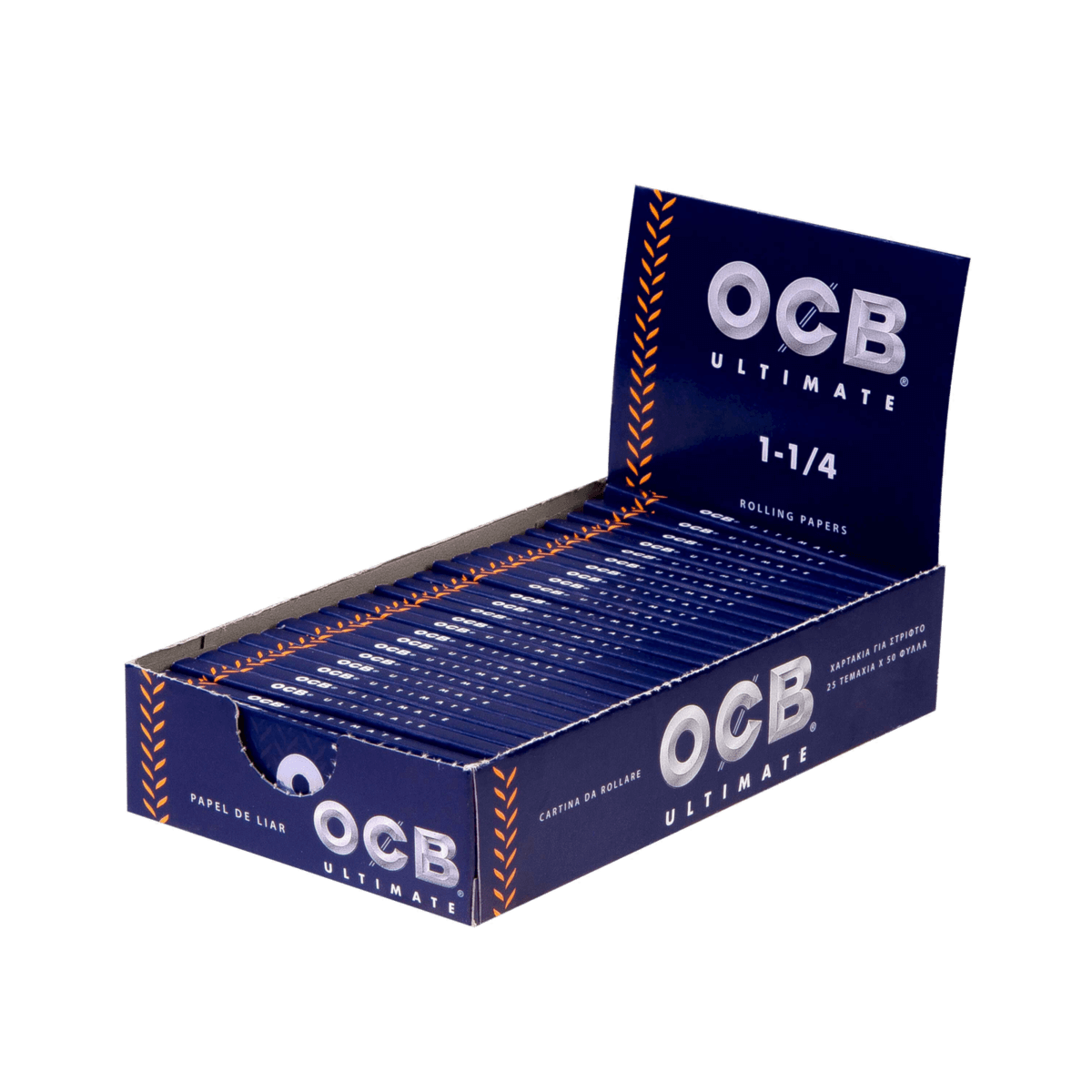 OCB Ultimate 1 1/4, <KingSize - >Slim a 50 Blatt | 25 Hefte
