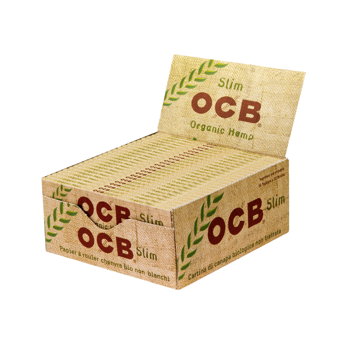 OCB Organic Hemp Slim 32 Blatt | 50 Hefte