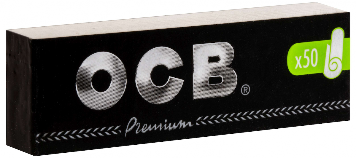 OCB Premium Filter-Tips, Schwarz, Vorperforiert a 50 Tips | 25 Hefte