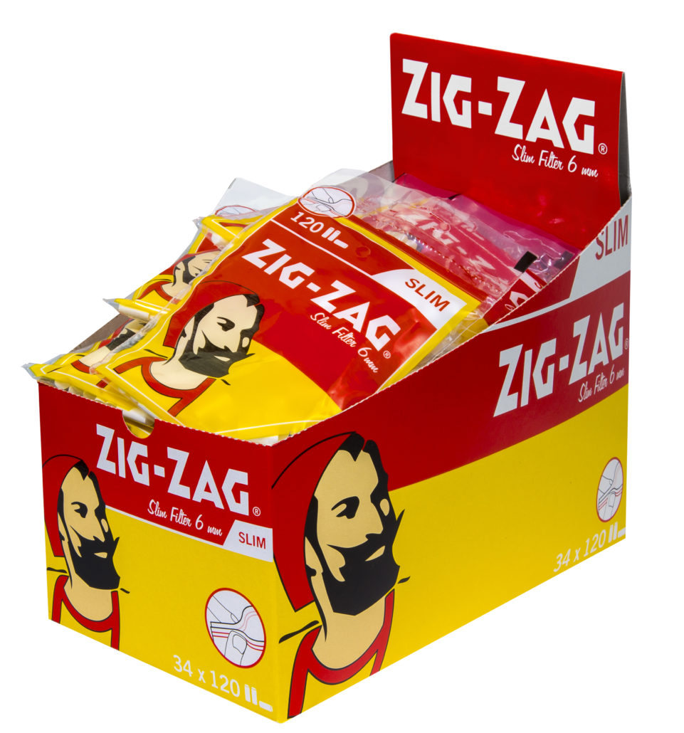 ZIG-ZAG Spezial Drehfilter Slim 6 mm a 120 stk.| 34 Beutel (SB)
