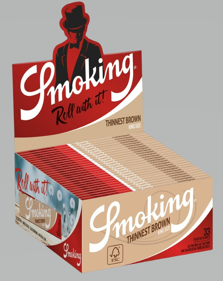 Smoking Thinnest Brown King Size 50