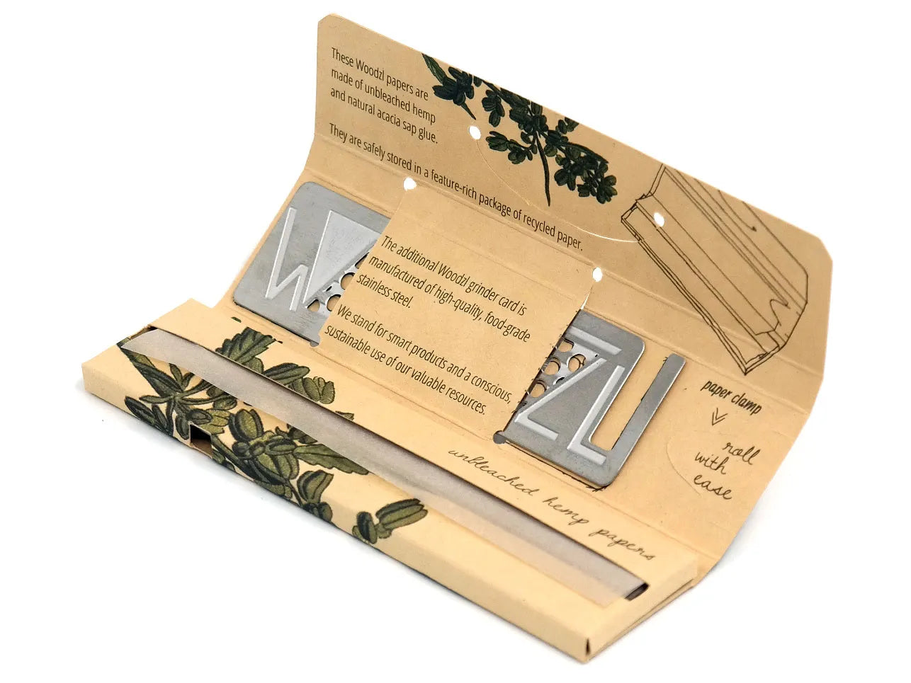 Woodzl Longpapers Hemp Classic - 1 Box (48 Packungen je Box.)