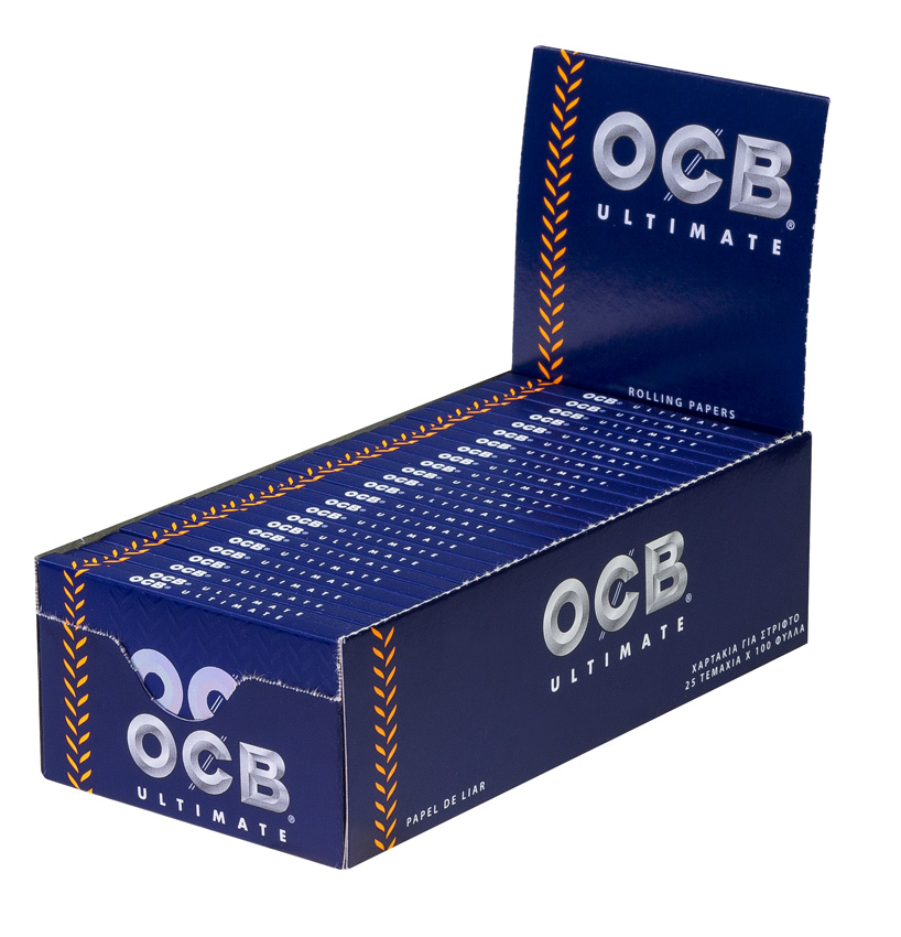 OCB Ultimate Double Kurz Regular Short Doppel, Drehpapier a 100 Blatt | 25 Hefte