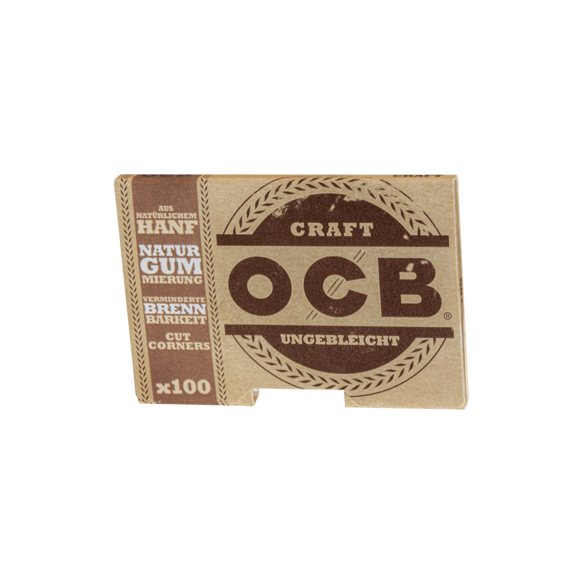 OCB Craft Double, Kurz Doppel, Regular Short, Ungebleicht a 100 Blatt | 25 Hefte