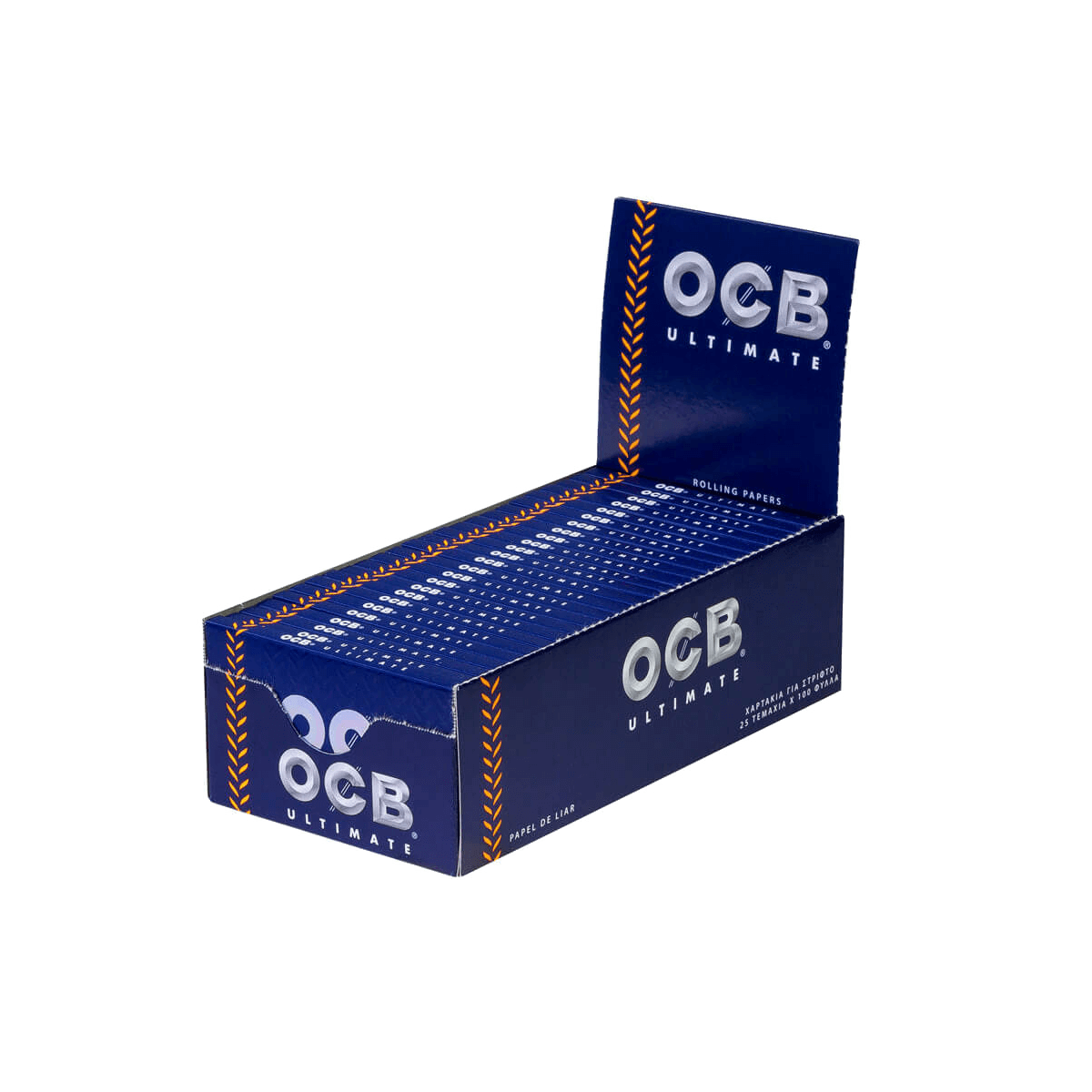 OCB Ultimate Double Kurz Regular Short Doppel, Drehpapier a 100 Blatt | 25 Hefte