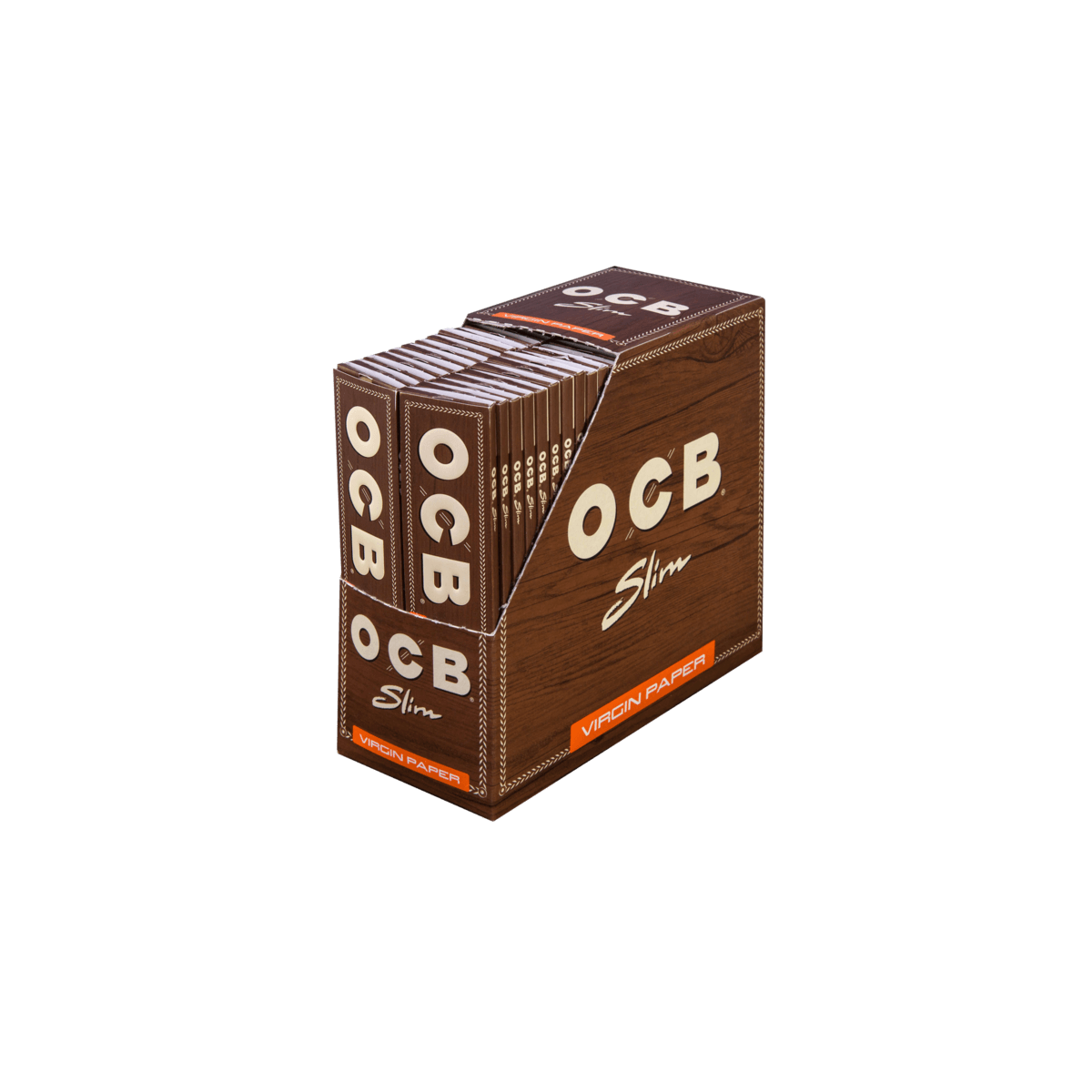 OCB Virgin Unbleached Slim Paper a 32 Blatt | 50 Hefte