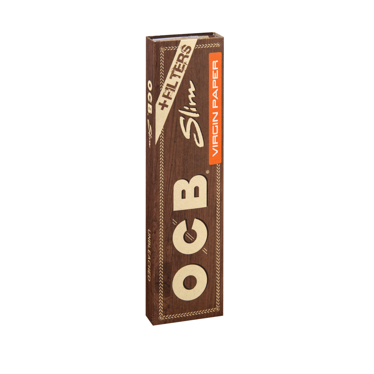 OCB Virgin Unbleached Slim Paper + Filter a 32 Blatt/Tips | 32 Hefte