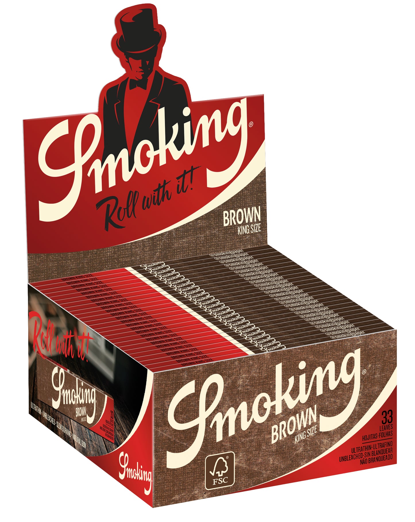 Smoking Brown King Size 50 Hefte