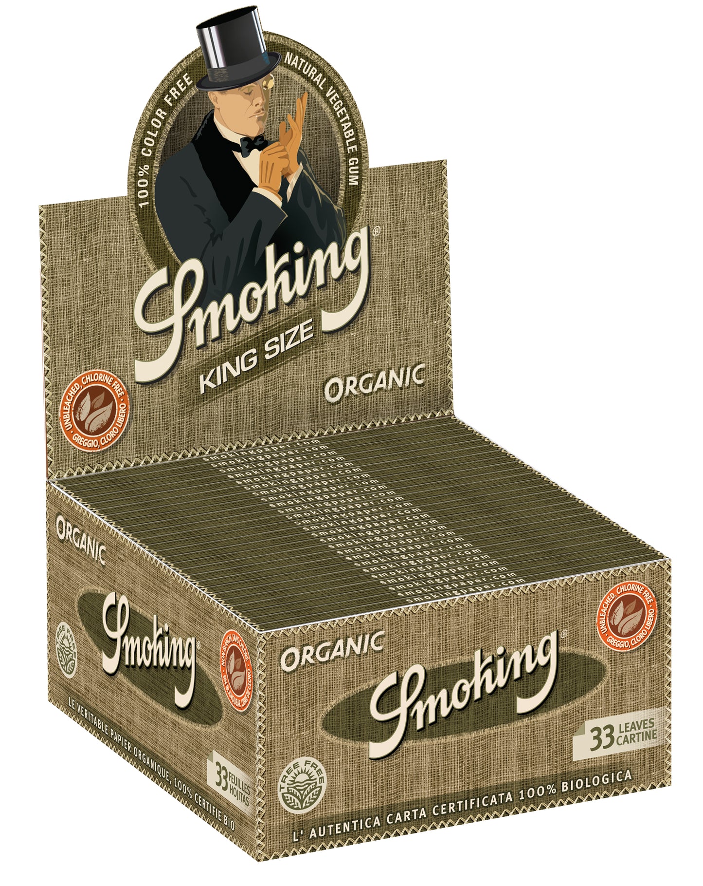 Smoking Organic King Size, 50 Hefte